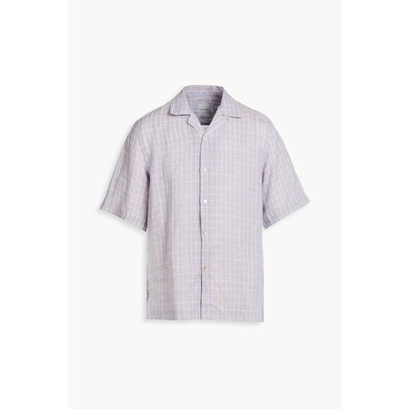 NWT $375 PAUL SMITH Linen Shirt XXL. Made In Italy